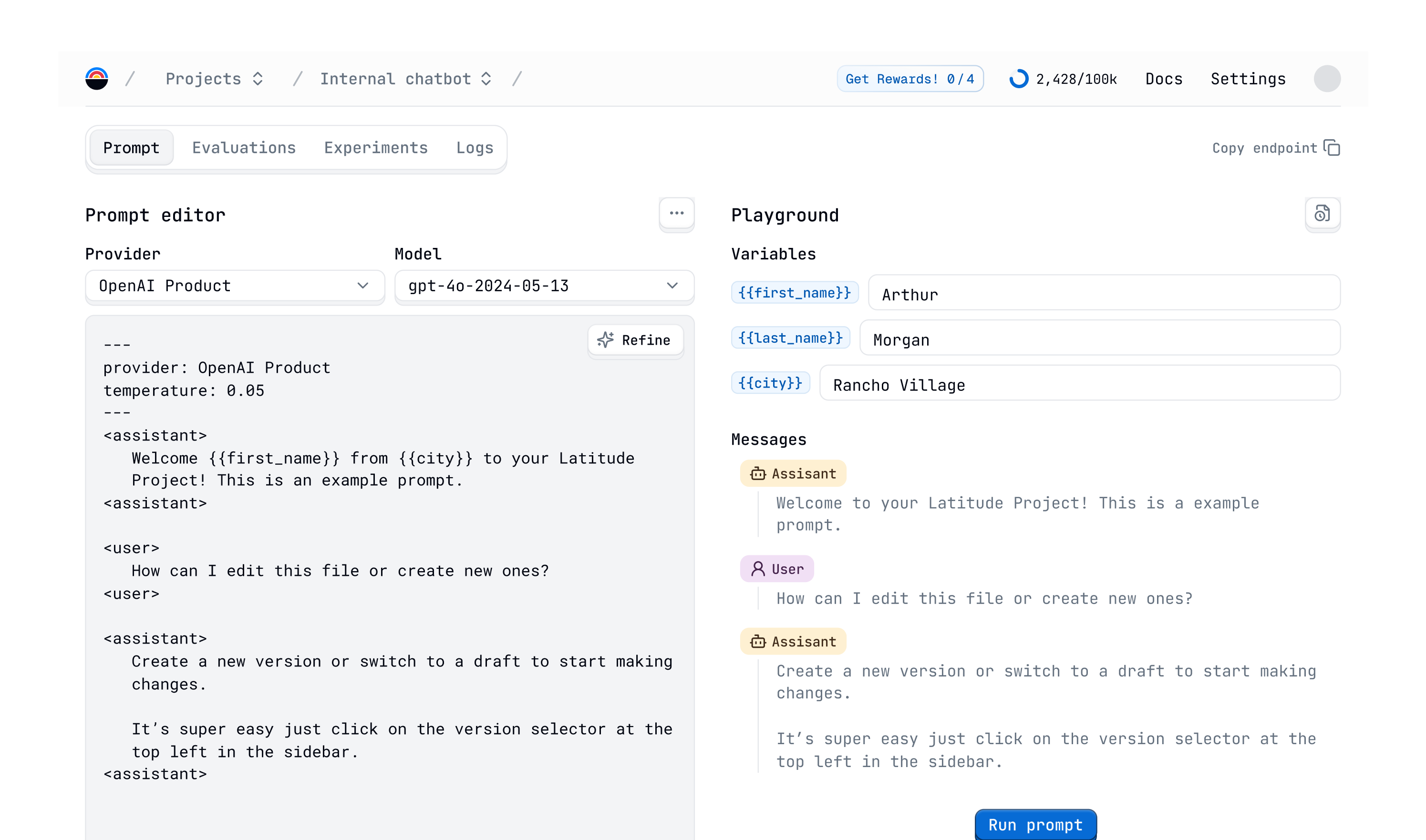 Cover for Latitude Prompt Engineering Platform